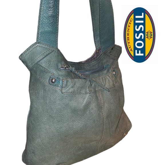 Fossil Leather Satchel Shoulder Bag - Picture 4 of 14
